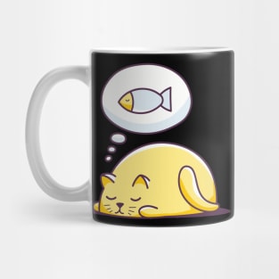 Dreaming Cat - Cat Lover Cats Mug